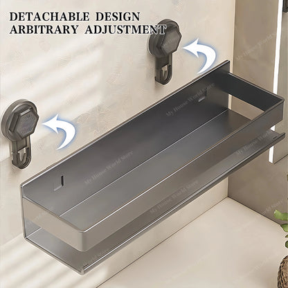 Shower Suction Cup Shelf Storage Shelf Home Organizer Shelf Holder Bathroom Organizer Suction Cup Wall Mounted Storage Rack