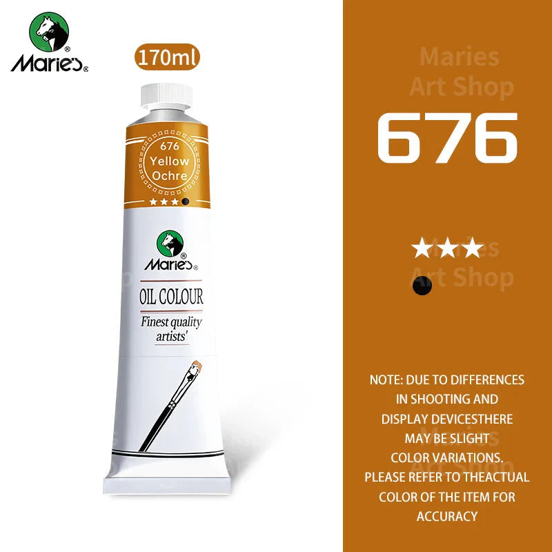 Marie's Oil Paint 170ml/5.95oz Large Tube,Art Supplies for Canvas Painting,Egg,Graffiti,Fabric,Stone,Leather,Wood,Ceramic