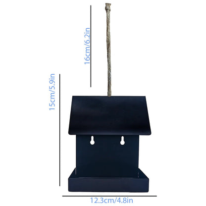 Metal Bird Feeder House, Morden Design House Bird Feeder, Perfect for Attracting Wild Birds, Outdoor Garden Bird Feeder