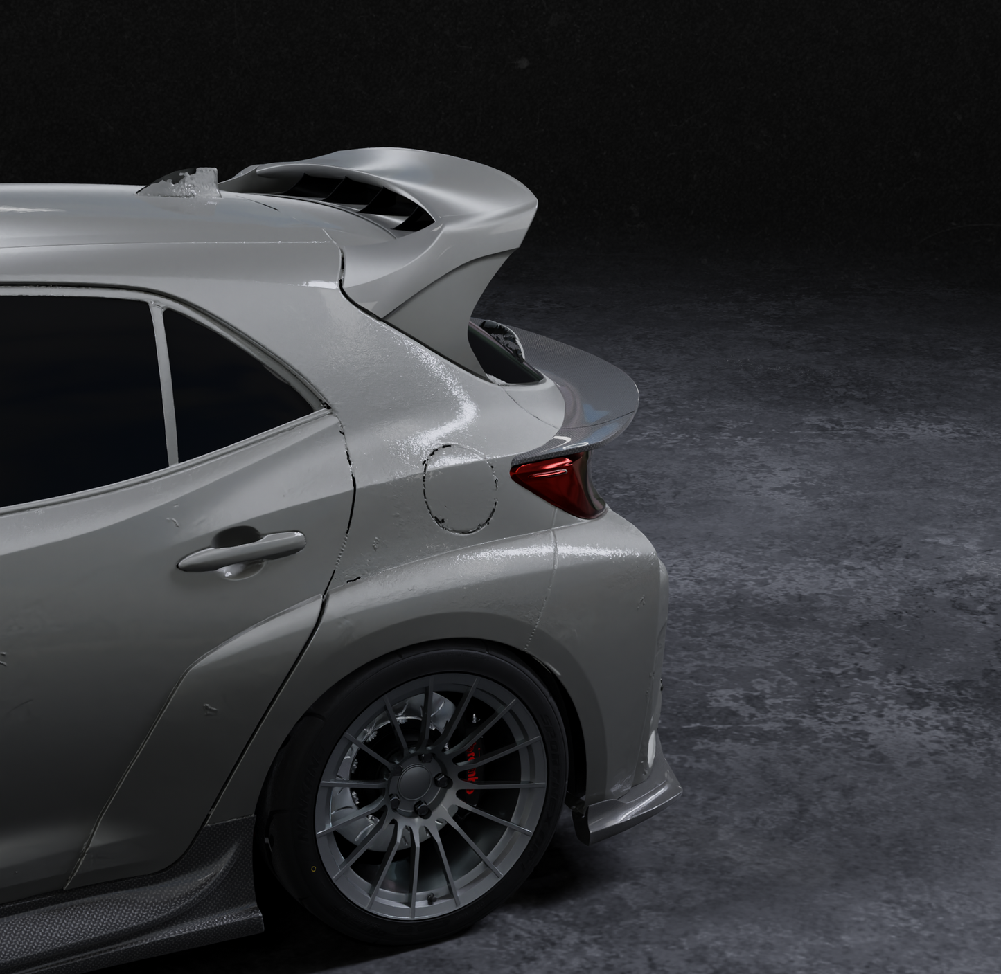 (PRE-ORDER) Mid Wing – Toyota Corolla Hatchback (E210, 2019-2025+)