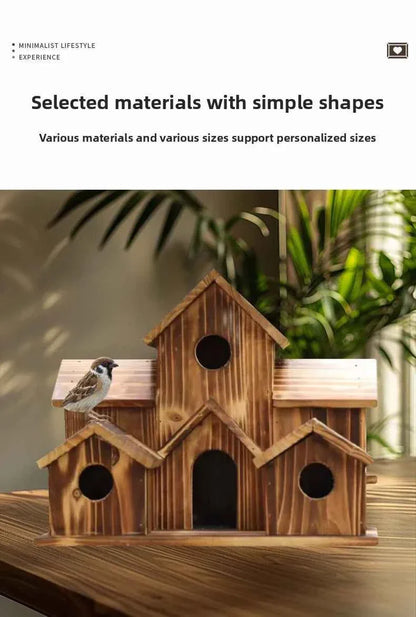 Bird Houses Bird Room Large Bird House for Garden Courtyard Backyard Decor Finch Bluebird Cardinals Handmade Humming