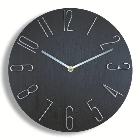 Nordic Style Home Wall Clock No Second Hand Simple Quartz 30"