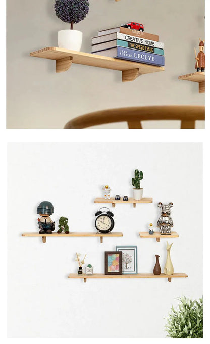 Floating Shelves for Wall Decor,Soild Wood Wall Mounted Shelf for Bathroom,Bedroom,Living Room Kitchen Storage&Decoration