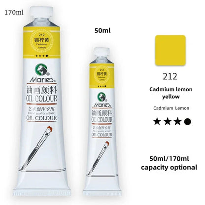 Marie's Oil Paint 170ML Oil Painting Art Creation Pigment Large Oil Paint Paint Single Commonly Used 24 Colors