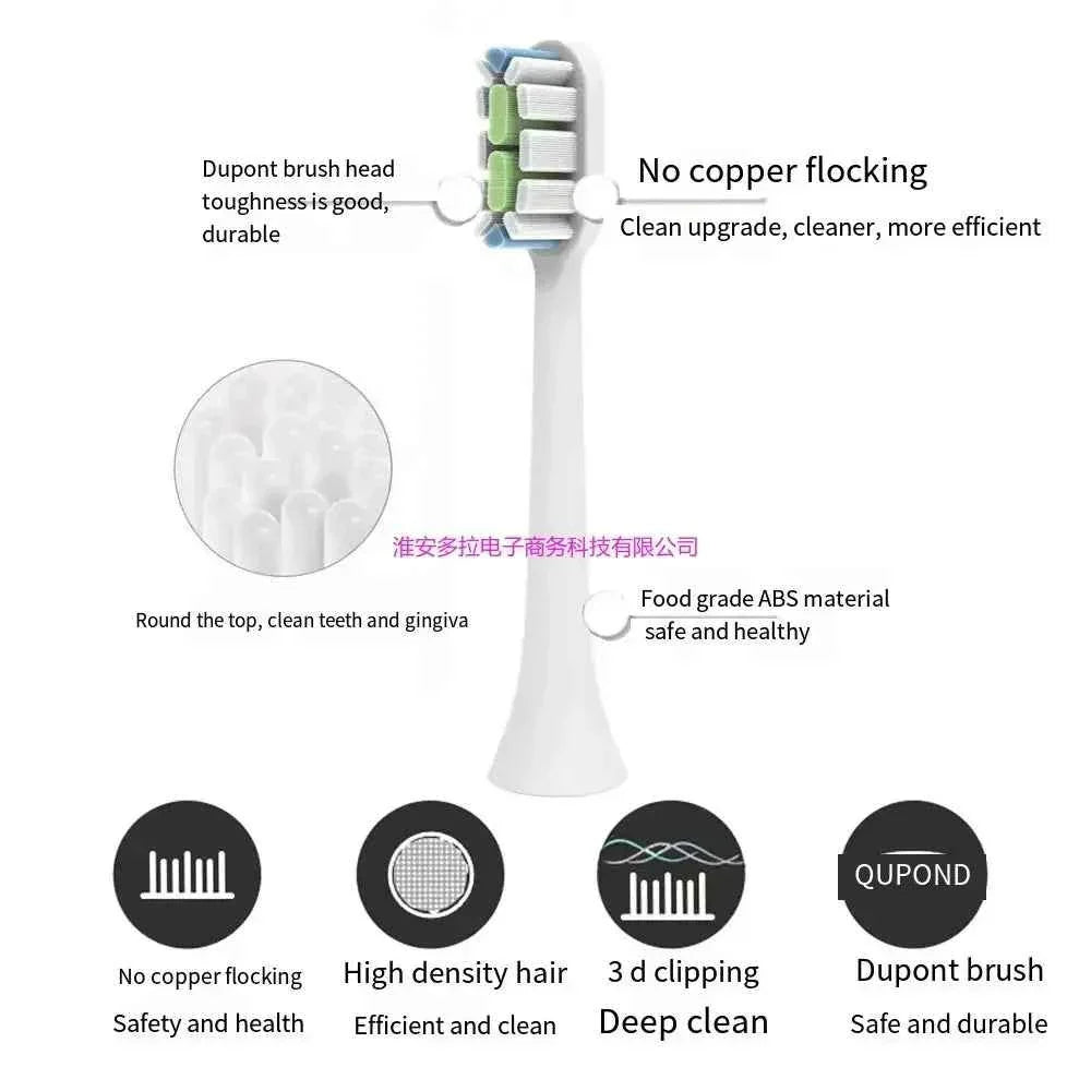 6 Pcs heads  for Lebooo LBT-203552A，LBT-203554A，LBT-203532AA, LBT203552B, LBT-203557A  LEBOOO21112 sonicare toothbrush heads