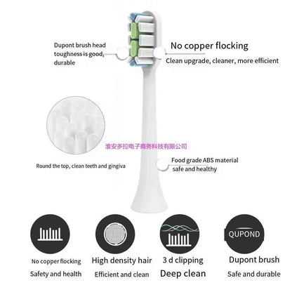6 Pcs heads  for Lebooo LBT-203552A，LBT-203554A，LBT-203532AA, LBT203552B, LBT-203557A  LEBOOO21112 sonicare toothbrush heads