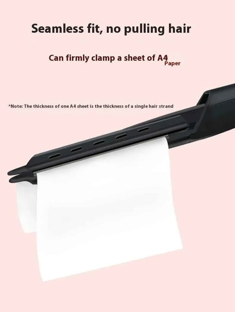 Dual Use Hair Straightener Curling Iron 4 Temperature Settings Portable Styling Tool for Straightening Curling Air Bangs