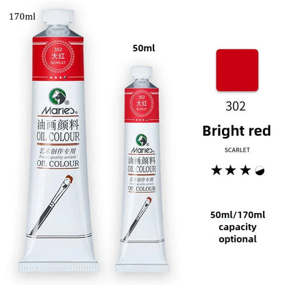 Marie's Oil Paint 170ML Oil Painting Art Creation Pigment Large Oil Paint Paint Single Commonly Used 24 Colors