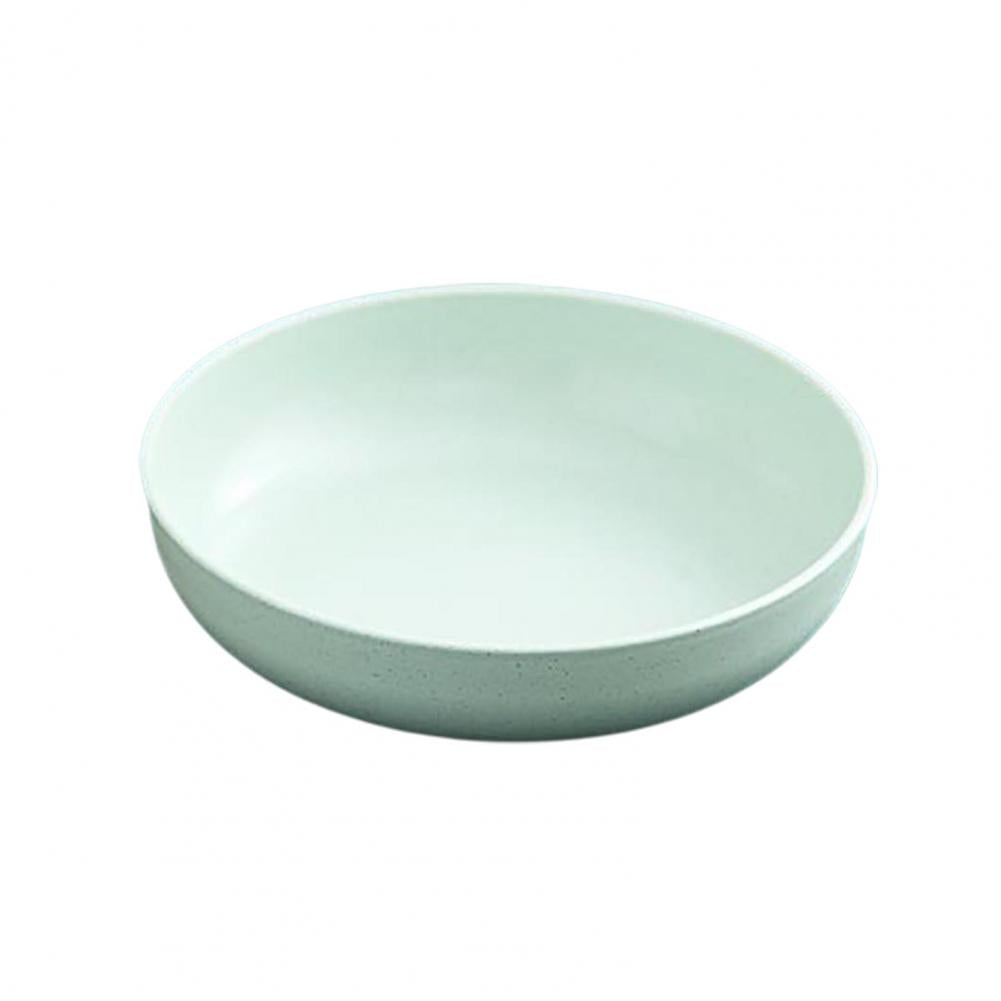 Wheat Fiber Plate Microwave Plastic Plates Dinner Plate BPA Free Food Grade Round Shape Food Dish Fruit Salad Dish Kitchen Plate