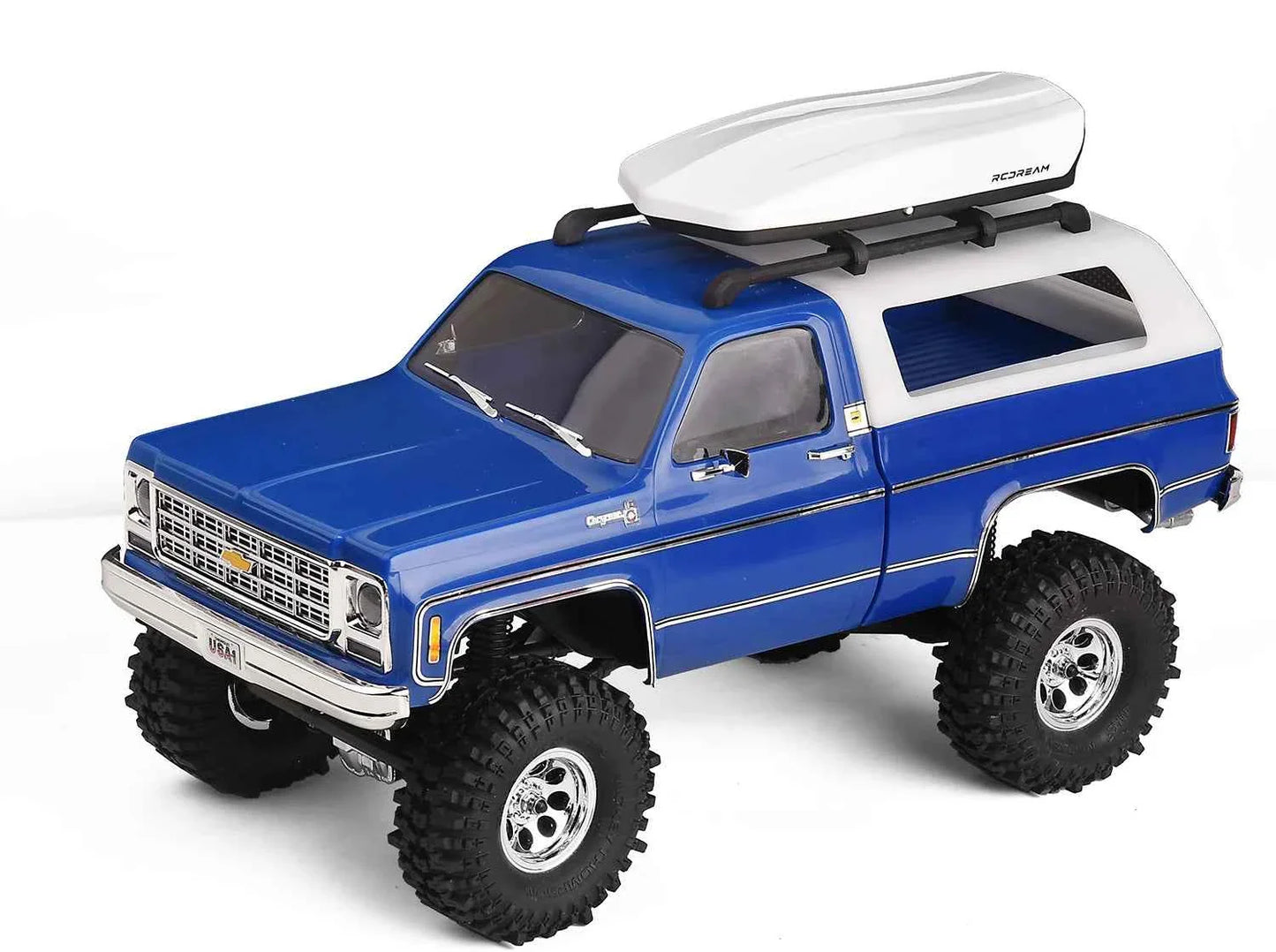 RCDream 1/18 Scale Roof Rack Roof Box for 1/18 1/24 1/12 RC Crawler Truck TRX4M Bronco AX24 #18R004