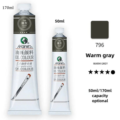 Marie's Oil Paint 170ML Oil Painting Art Creation Pigment Large Oil Paint Paint Single Commonly Used 24 Colors