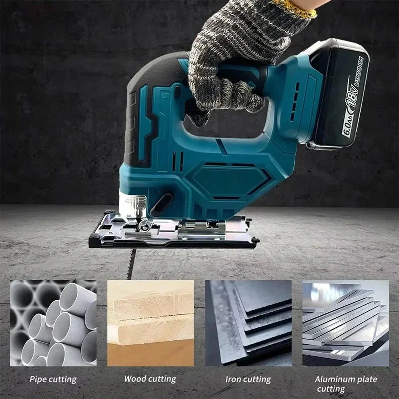 Fit Makita DJV182Z Cordless 18V Lithium Battery Rechargeable Electric Jig Saw Curve Saw Woodworking Cutting Multifunction Saw