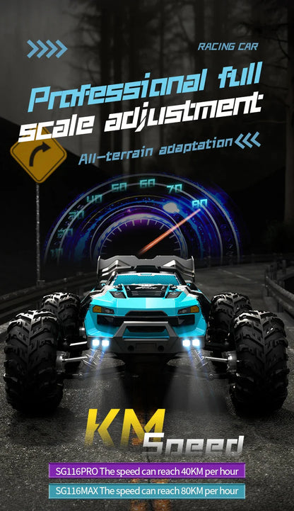 ZLL SG116 MAX 1:16 High Speed Drift Racing Car 80KM/H 4WD Off-Road Drift Remote Control Car SG316 Max Brushless Motor RC Car