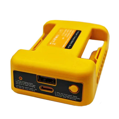 Li-ion Battery Parts Adapter For DEWALT 20V DCB200 For Makita 18V BL1830 Lithium Batteries Case Type C USB Power Bank Charger
