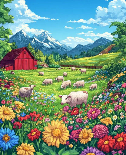 RUOPOTY Paint By Number Kit On Canvas For Adults Scenery Oil Acrylic Painting Home Decoration Gifts