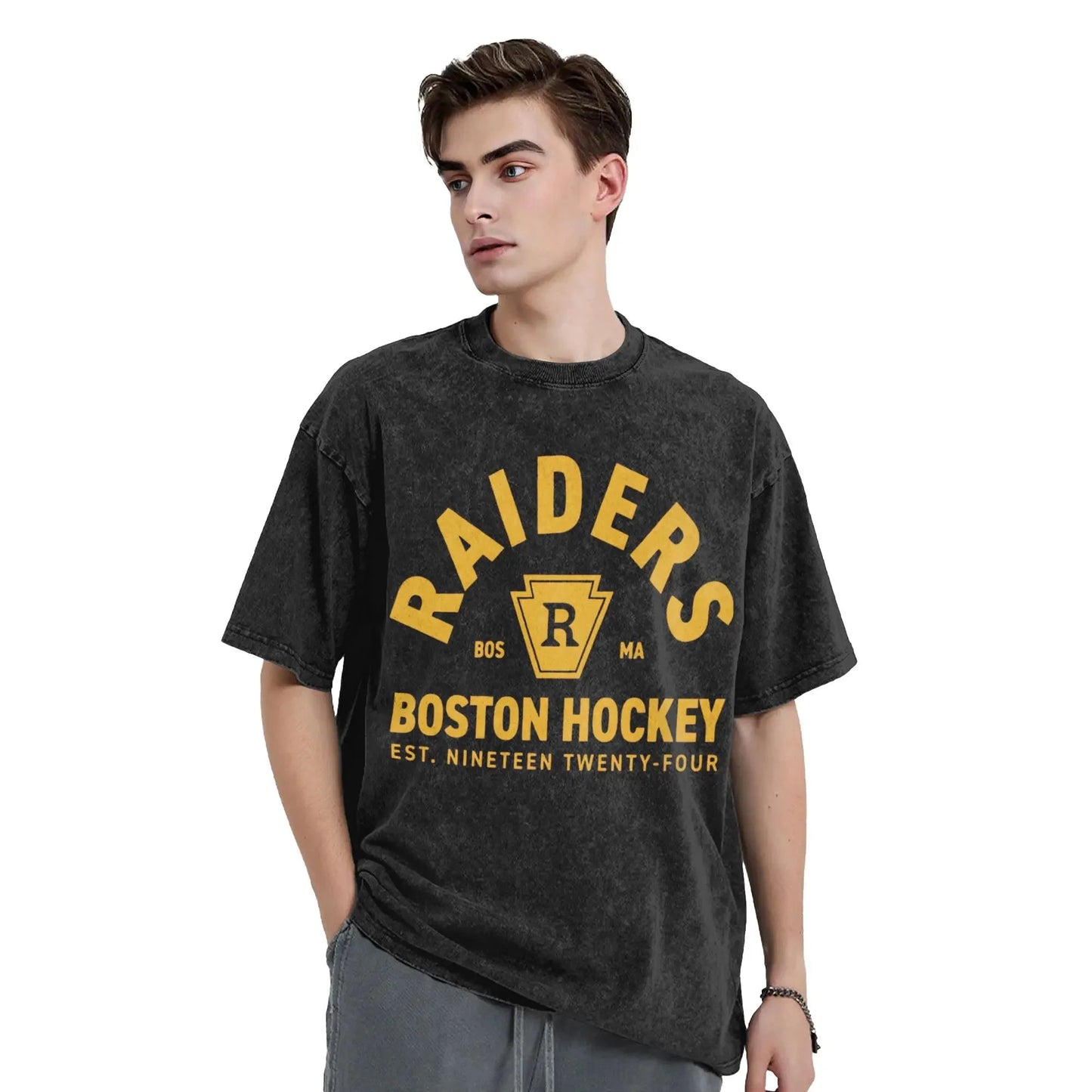 Mens T Shirt Ilya Rozanov 81 Boston Raiders Hudson Williams Washed T-Shirts Hipster  Summer Tee Shirt Y2K Funny Cotton Tops