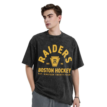 Mens T Shirt Ilya Rozanov 81 Boston Raiders Hudson Williams Washed T-Shirts Hipster  Summer Tee Shirt Y2K Funny Cotton Tops