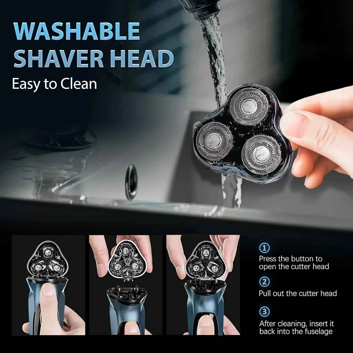 Sejoy Electric Razor for Men Rechargeable Electric Razor Shaving Machines  Mens Electric Shavers,