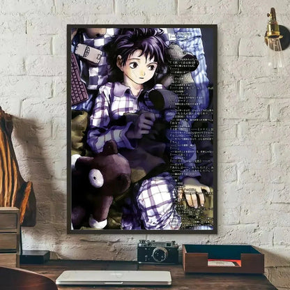 Painting By Numbers for Adult  S-Serial Experiments L-Lain Anime Cute Oil Paint By Number Home Decor
