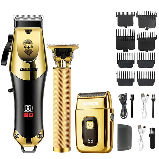 Adjustable Hair Trimmer T9 Vintage Hair Clipper Electric Beard Trimmer Hair Length Adjustable Haircut Machine Kit Boyfriend Gift