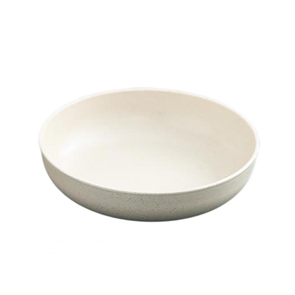 Wheat Fiber Plate Microwave Plastic Plates Dinner Plate BPA Free Food Grade Round Shape Food Dish Fruit Salad Dish Kitchen Plate