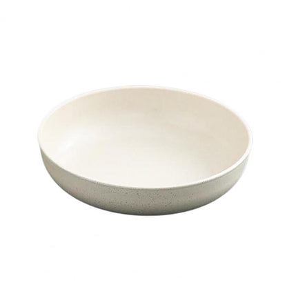 Wheat Fiber Plate Microwave Plastic Plates Dinner Plate BPA Free Food Grade Round Shape Food Dish Fruit Salad Dish Kitchen Plate