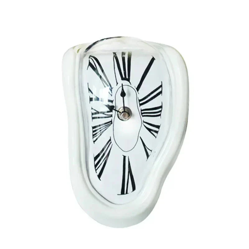 Melting Distorted Surreal Novelist Salvador Dali Style Decorative Clock