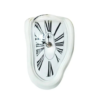 Melting Distorted Surreal Novelist Salvador Dali Style Decorative Clock