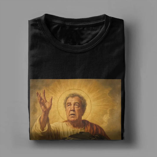 Men Women Printed Jeremy Clarkson Protect Us From Electric Motors Tee Oversized Fashion T Shirts Cotton Unisex T-shirts Clothing