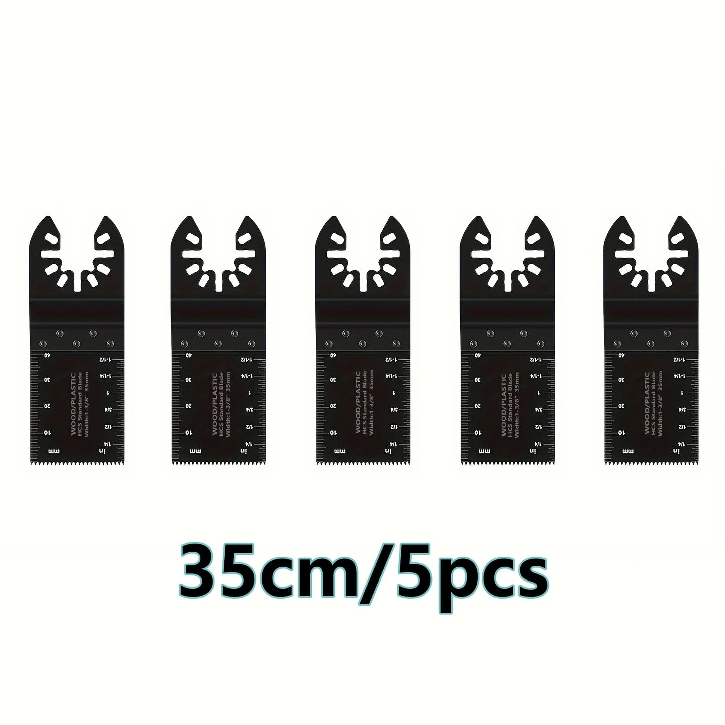 Titanium Oscillating Blades Kit: Cuts Metal/Wood/Plastic/Hard Material/Nails. Fits Dewalt, Rockwell, Milwaukee, Makita, Bo