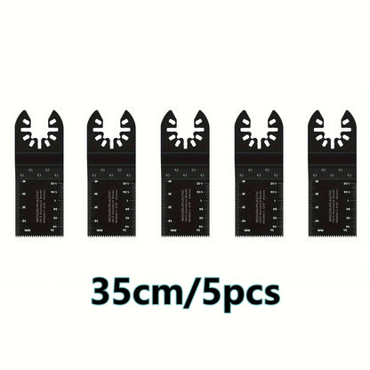 Titanium Oscillating Blades Kit: Cuts Metal/Wood/Plastic/Hard Material/Nails. Fits Dewalt, Rockwell, Milwaukee, Makita, Bo