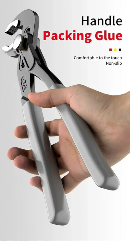 Water Pump Pliers Quick-Release Plumbing Pliers Pipe Wrench Adjustable Water Pipe Clamp Pliers Household Hand Tools Multi-functi