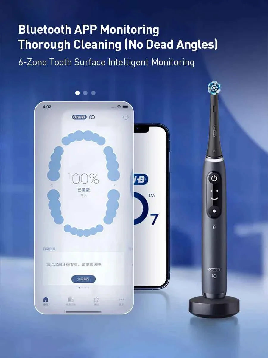 Oral B Electric Toothbrush IO Series Rechargable Waterproof Smart Rotating Timing Electronic Tooth Brushes iO2 iO3 iO4 iO7 iO9