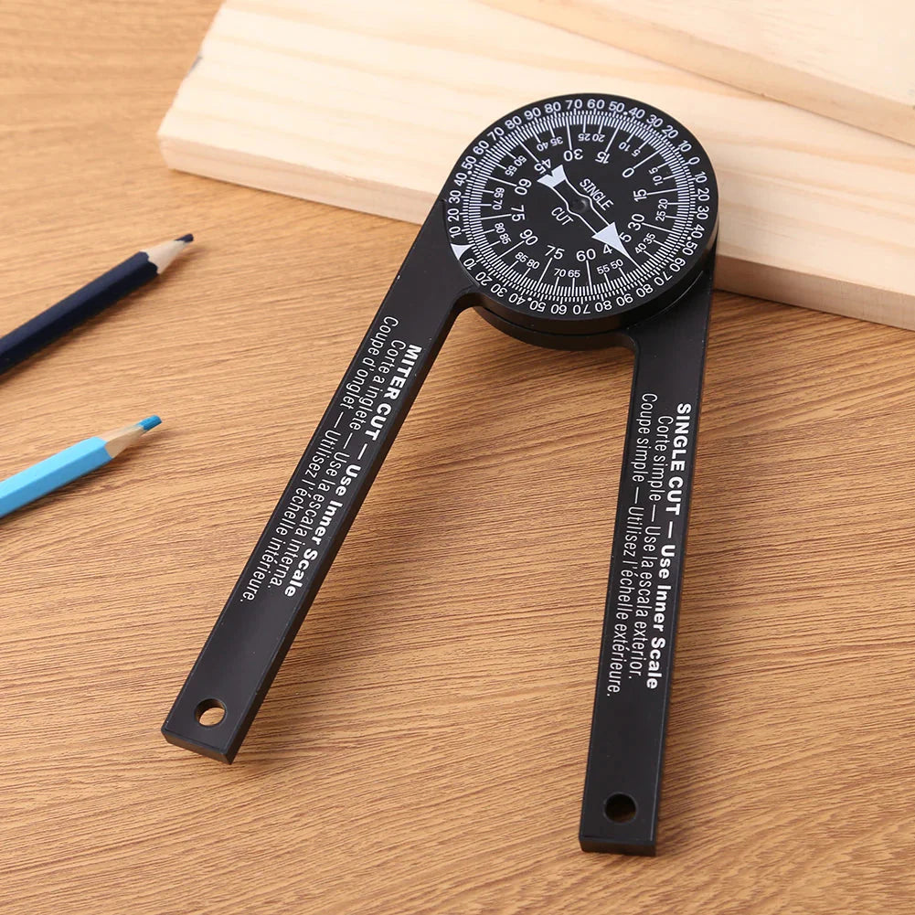 Professional Miter Saw Protractor Angle Finder Precision Miter Angle Finder for Carpenters Plumbers Bevel Protractor Woodworking