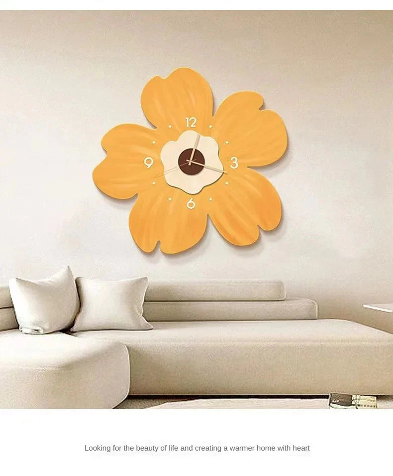 Light Decorative Clock Hanging Restaurant Simple Creative Crystal Porcelain Wall Hanging Clock Quiet Room Clock