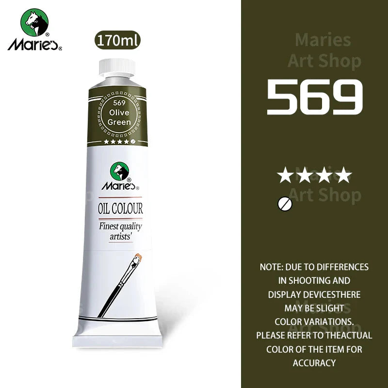 Marie's Oil Paint 170ml/5.95oz Large Tube,Art Supplies for Canvas Painting,Egg,Graffiti,Fabric,Stone,Leather,Wood,Ceramic