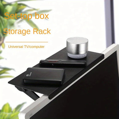 Computer TV Screen Shelf No Punching Router Set-top Box Shelf Desk Storage Rack