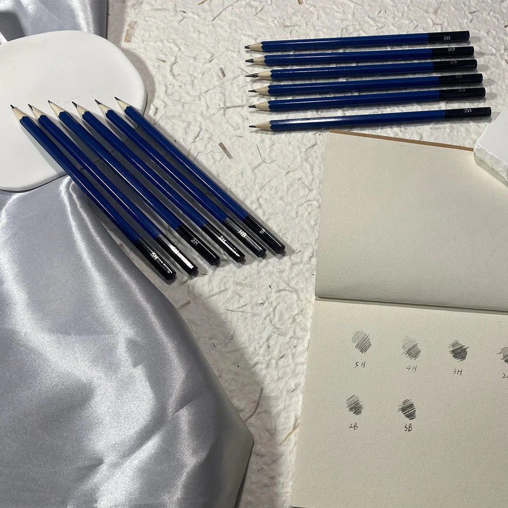 SeamiArt 12 Pcs. Standard Sketching Pencil Art Suppliers for Artist Drawing School Office Lapices De Colores Pencils Supplies