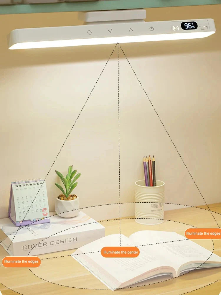 Touch Table Lamp Magnetic Desk Lamp Bulit-in Rechargeable Battery for Reading Cabinet Mirror Bedside Rechargeable Night Lights