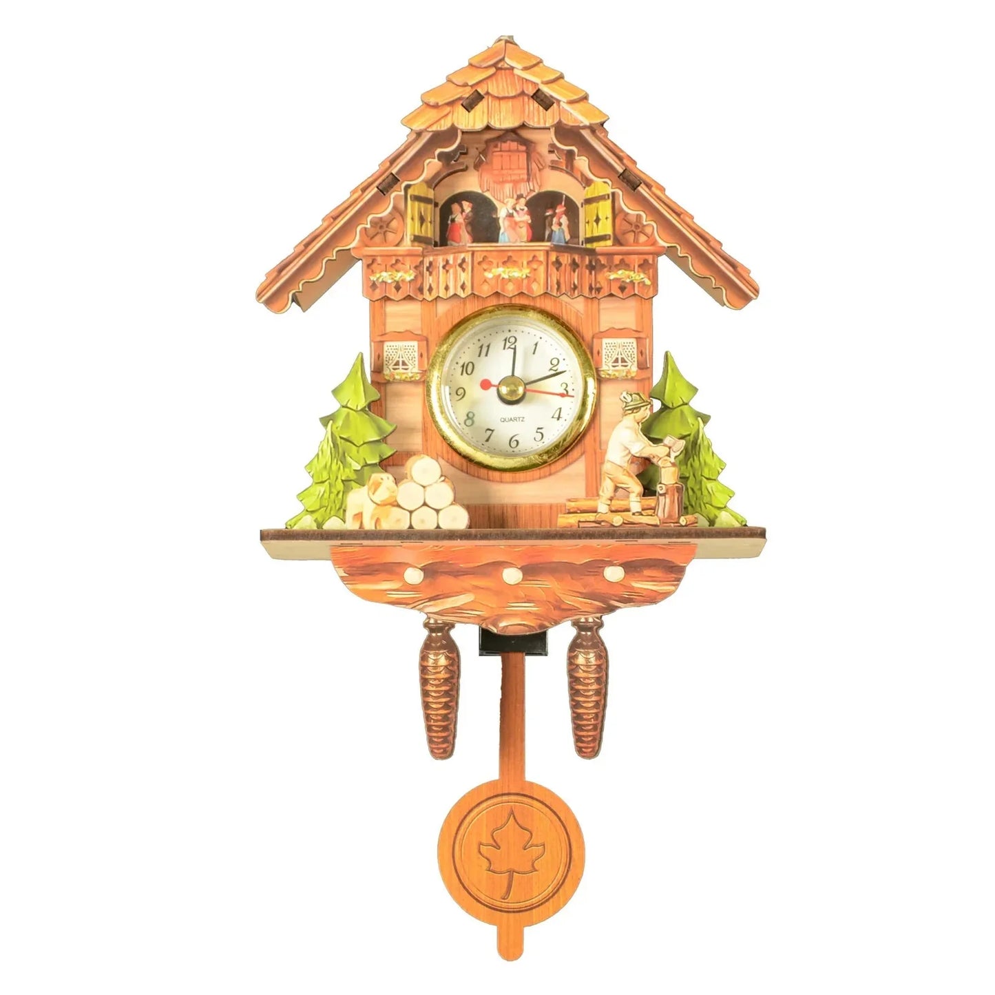 Wooden Hanging Wall Clock Bird Alarm Clock Cuckoo Clocks For Home Decoration Quartz Watch Decorative Home Decor