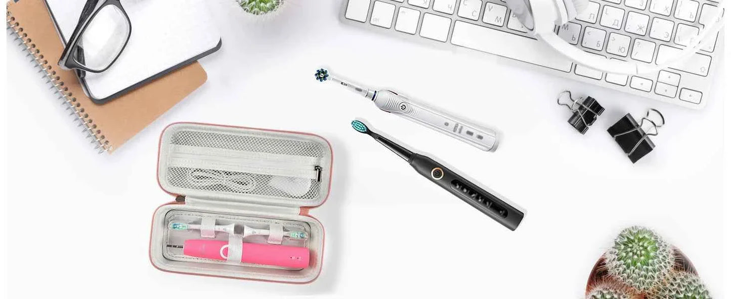 Toothbrush Travel Case Compatible with Oral-B Pro 1000, 2000, 3000, 3500, 1500/ for Philips Sonicare ProtectiveClean 4100 5100