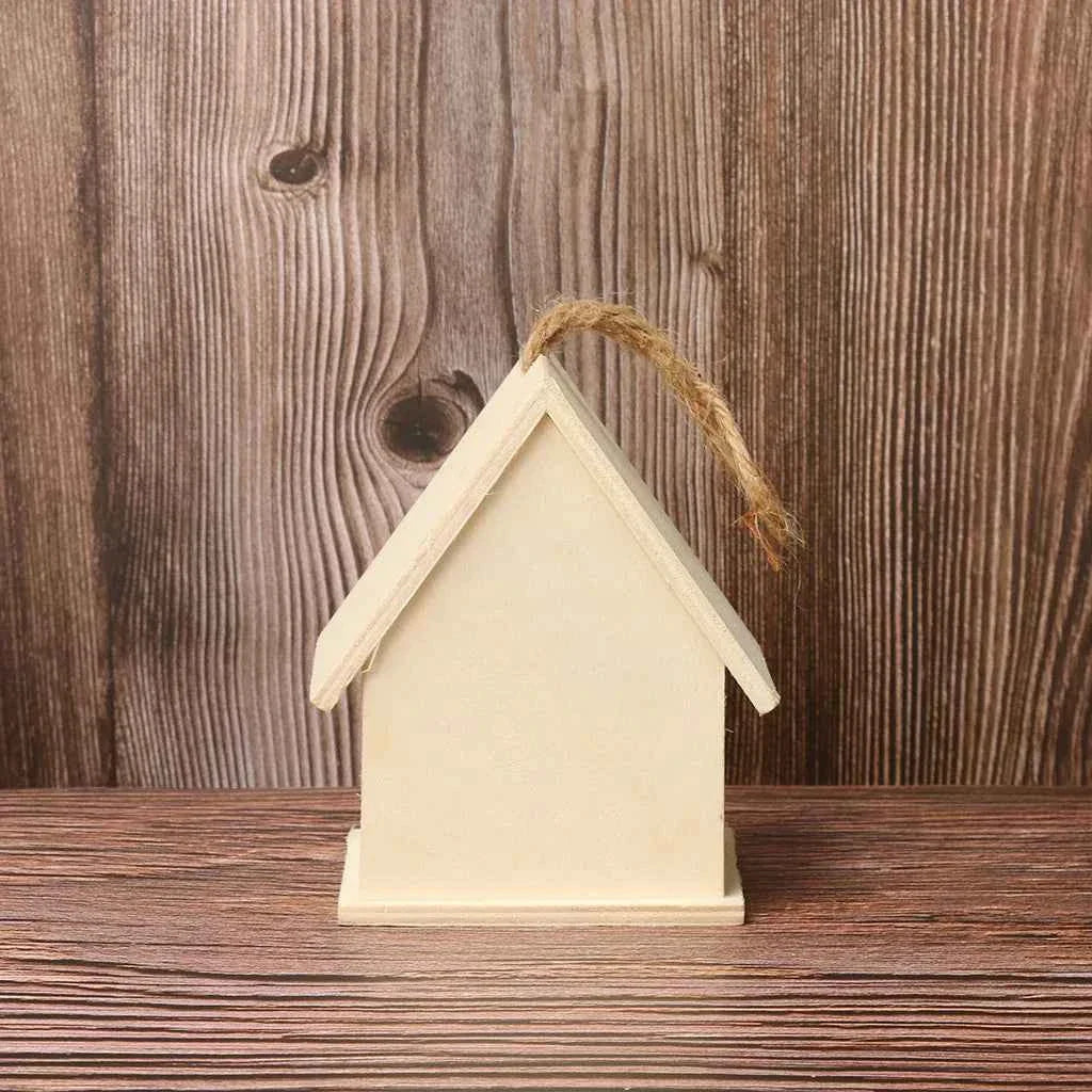 Wooden Birdhouse, Outdoor Garden Hanging Bird Nest, Wall Mounted Bird House, Wooden Hummingbird Box House, Bird Supplies
