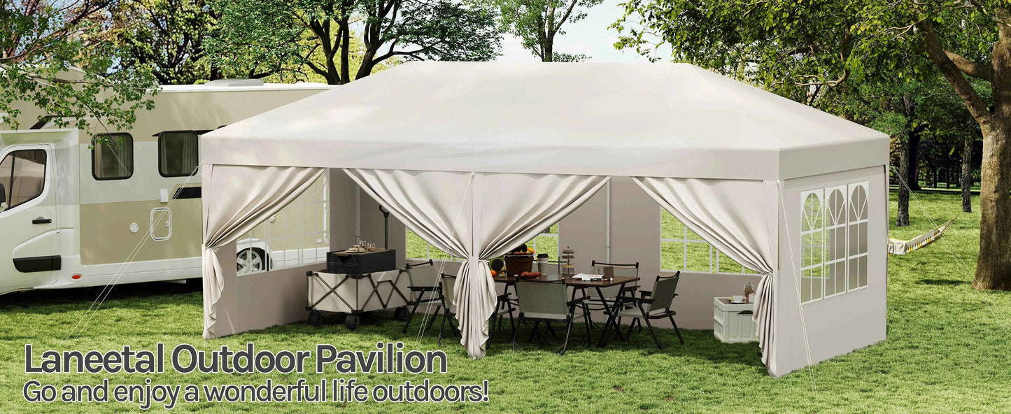 Pop Up Folding Gazebo Garden Gazebo Marquee Pergola Waterproof Windproof UV Protection party tent for Garden Camping Beach BBQ