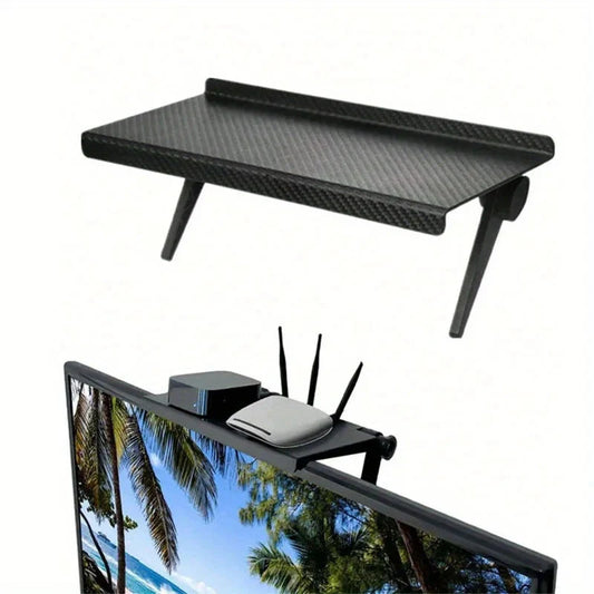Computer TV Screen Shelf No Punching Router Set-top Box Shelf Desk Storage Rack
