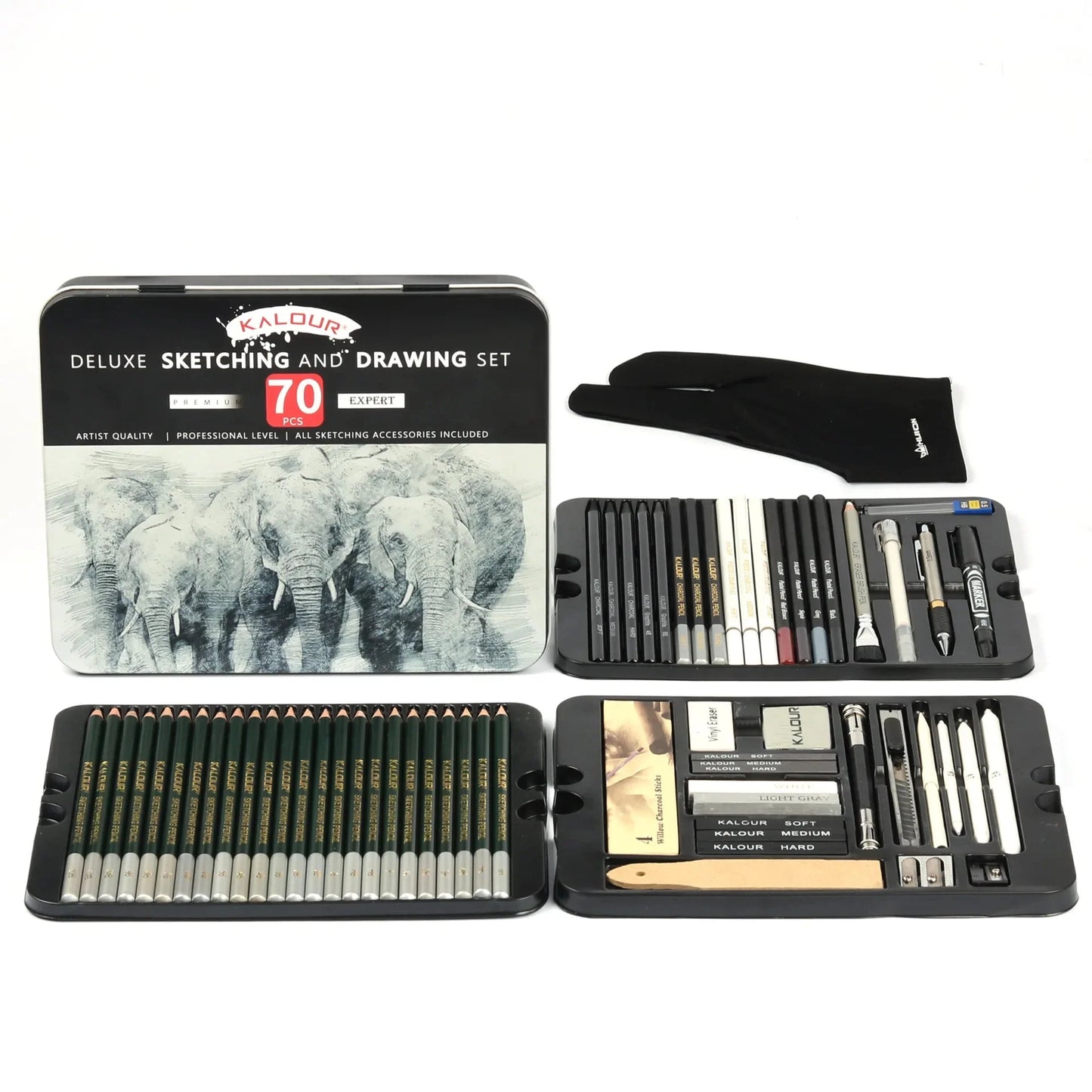 Professional Art Painting Set 70Pieces of Sketch Pencil Set Sketch Tool Set Art Painting Pencil Art Supplies for Painting