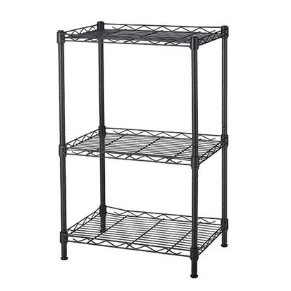 Detachable Storage Rack Corrosion Resistant 3 Tiers Strong Load Bearing Adjustable Shelf for Kitchen Bathroom Book Spice Storage