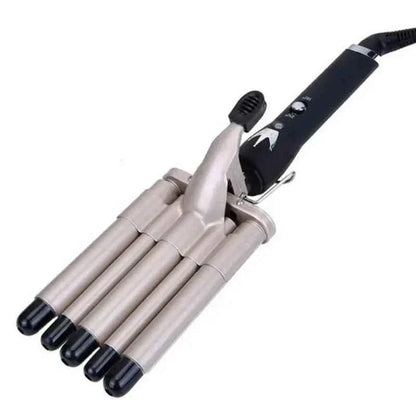 5 Barrel Hair Curler For Long Hair Professional Salon Dual Voltage Hair Curler Wavy Tourmaline Wave Maker 5 Barrels Curling Iron