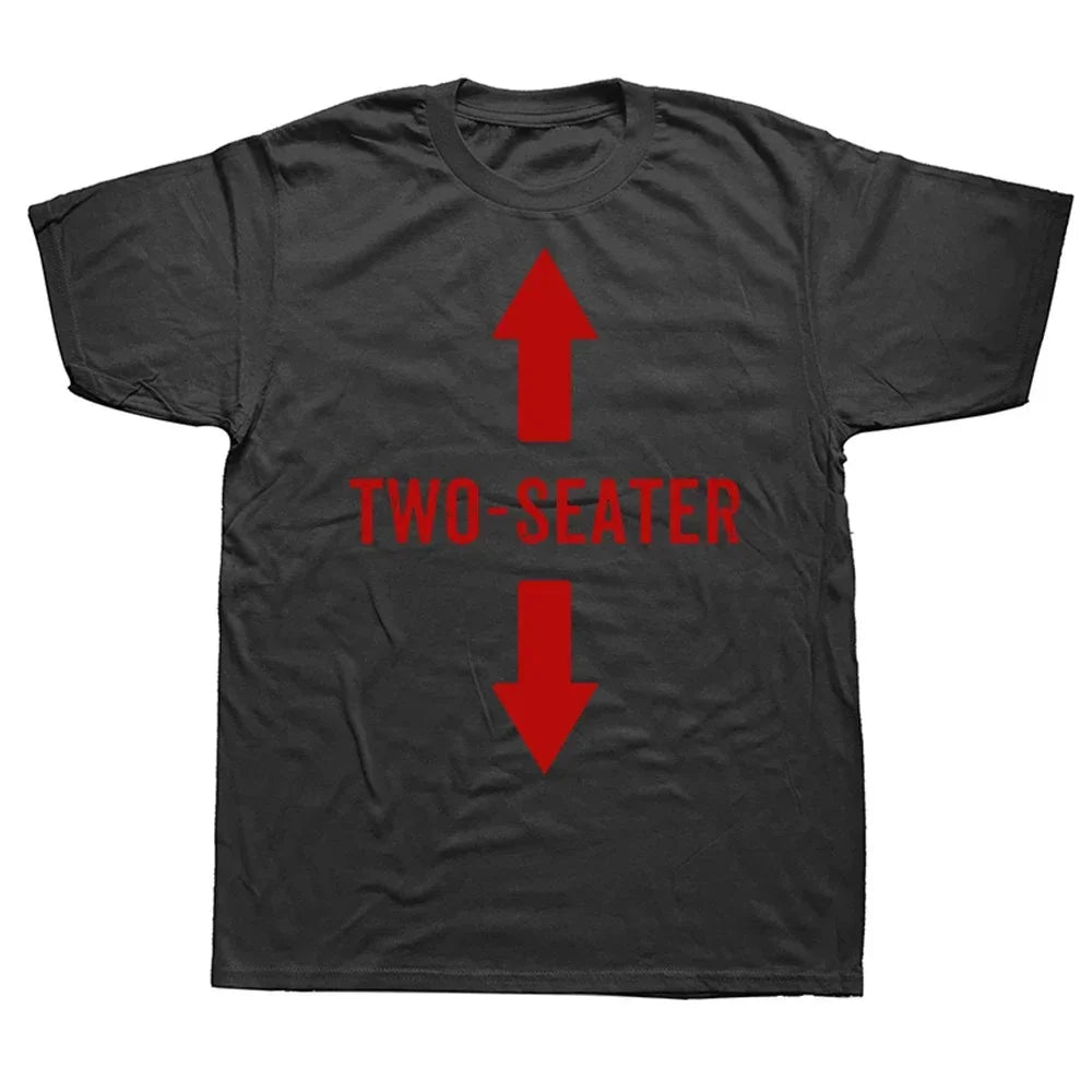 Two Seater T Shirts Graphic Cotton Streetwear Short Sleeve 2 Seater Dad Adult Humor Gifts Summer Style T-shirt Mens Clothing