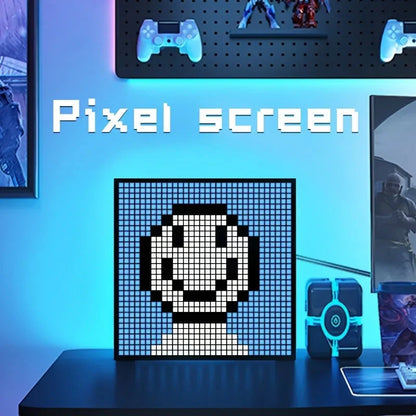 LED Pixel Display 32x32 Programmable Pixel Art Display With APP Control Creative Animation Interesting Text And Digital Clock