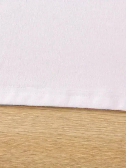 Fashion Bonjour Paris Text Print Short Sleeve Printed T Shirt  Casual Clothing Women's T-Shirt Graphic Clothing Top Tee